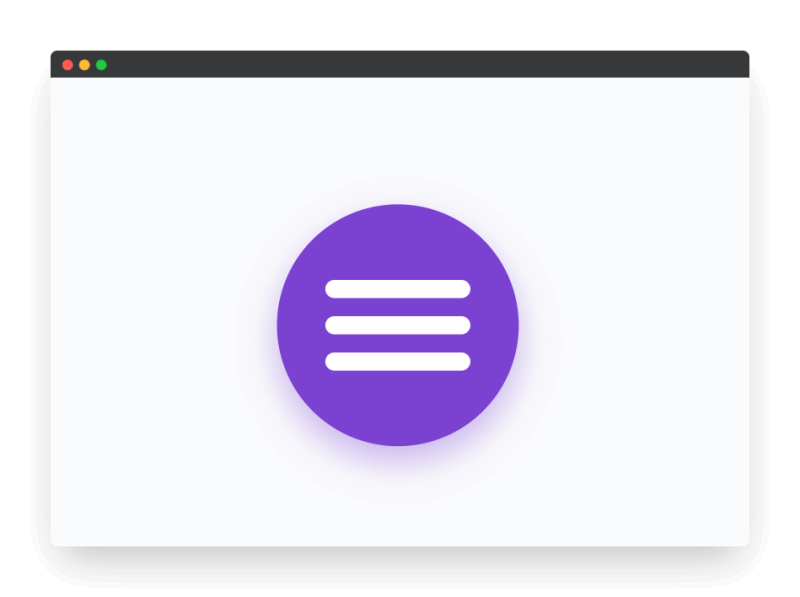 hamburger menu css animation