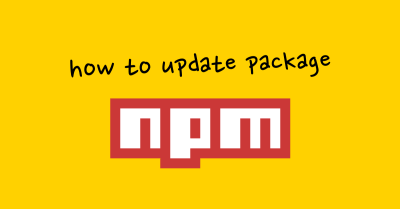 npm how to update package